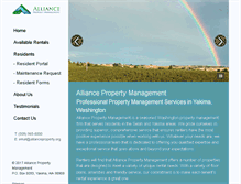 Tablet Screenshot of allianceproperty.org